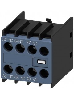 Выключатель вспомогательный 30U с лицевой стороны 3НО замыкающий контакт с опережением для 3RH2 и 3RT2 винтовой зажим 57/58 67/68 77/78 -/ Siemens 3RH29111FC30