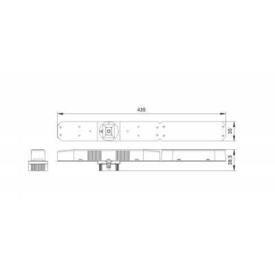 Светильник аварийный BS-OKO-83-L1-INEXI3 GR Black Белый свет a15289