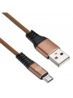 Кабель USB A(m) micro USB B (m) 0.15м корич. Digma 1080372