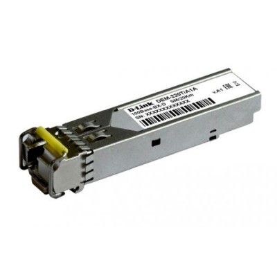 Трансивер SFP 220T/20KM/A1A WDM с 1 портом 100Base-BX-D (Tx:1550 нм Rx:1310 нм для одномод. оптич. кабеля (до 20км) D-Link 1787324
