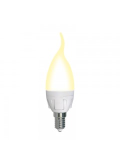 Лампа светодиодная LED-CW37 7W/3000K/E14/FR/DIM PLP01WH Яркая 7Вт матовая 3000К тепл. бел. E14 диммир. (упак. картон) Uniel UL-00004299