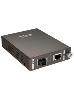 Медиаконвертер DMC-1910R/A9A WDM (1 порт 1000Base-T + 1 порт 1000Base-LX; разъем SC (Tx: 1310 нм; Rx: 1550 нм для одномод. оптич. кабеля (до 15км) D-Link 189622