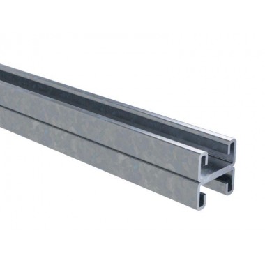 Профиль С-образный двойной 41х21 L1800 сталь 2.5мм нерж. INOX304 DKC IBPD2118C