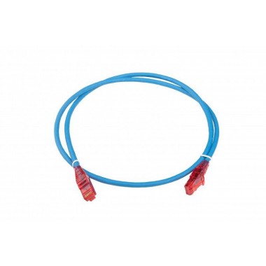 Патч-корд PC-LPM-UTP-RJ45-RJ45-C5e-1M-LSZH-BL U/UTP кат.5е LSZH 1м син. Hyperline 30885