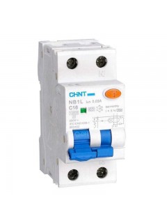 Выключатель автоматический дифференциального тока 1п+N B 25А 30мА тип AC 10кА NB1L (36мм) (R) CHINT 203101