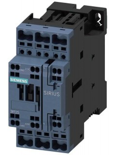 Контактор 4п (2НО+2НЗ) 40А/35А кат. 72В DC 1НО+1НЗ 11кВт AC-1 AC-3 400В типоразмер S0 пружин. зажимы для применения на ж/д Siemens 3RT25262XJ400LA2