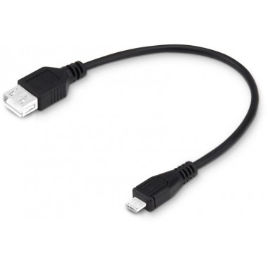 Кабель OTG USB A(f) micro USB B (m) 0.2м черн. BURO 359899