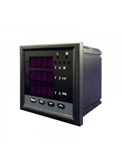 Прибор измерительный многофункциональный PD666-8S4 3ф 5А RS-485 120х120 LED дисплей 380В CHINT 765095