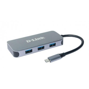 Док-станция DUB-2335/A1A (разъем USB Type-C 3 порта USB 3.0 1 порт USB Type-C/PD 3.0 1 порт HDMI + 1 порт Gigabit Ethernet D-link 1861478