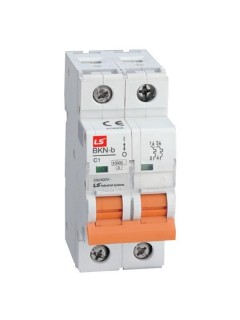 Выключатель автоматический модульный 2п (1P+N) B 1А 10кА BKN-b LS Electric 061206048B
