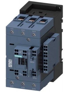 Контактор 3п кат. 230В AC 2НО+2НЗ 37кВт AC-3 400В типоразмер S3 главн. цепь - винтов. зажимы; вспомогат. цепь - пружин. зажимы Siemens 3RT20453AP06