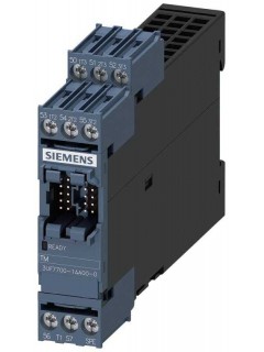 Модуль контроля температуры 3 входа для подключения до 3 датчиков температуры максимально возможно подключить: 1 Модуль к 1 базовому модулю 2 Siemens 3UF77001AA000