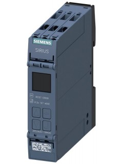 Реле контроля температуры с дисплеем для термочувствительных элементов резистора и термоэлементов 24-240В AC/DC ширина 225мм 2 перекл. контакта винтовой зажим Siemens 3RS26001BW30