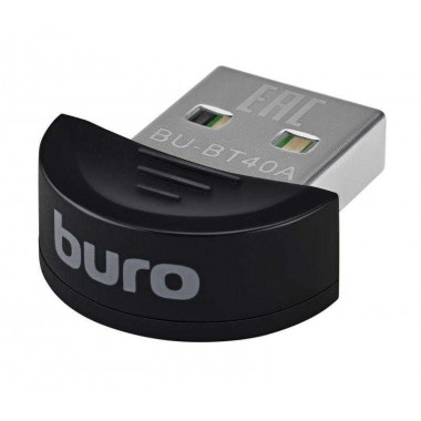 Адаптер USB BU-BT40A Bluetooth 4.0+EDR class 1.5 20м черн. BURO 341952