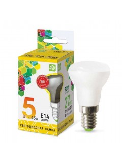Лампа светодиодная LED-R39-standard 5Вт 3000К тепл. бел. E14 450лм 160-260В ASD 4690612006697