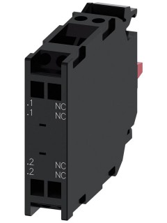 Модуль контактный с 2 контактными элементами 2НЗ позолоченные контакты подключение на пружинных клеммах: для крепления на переднюю панель Siemens 3SU14001AA103PA0