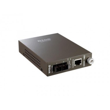 Медиаконвертер DMC-300SC/D8A (1 порт 10/100Base-TX; 1 порт 100Base-FX + разъем SC для многомод. оптич. кабеля (до 2км) D-link 134900