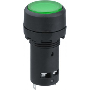 Кнопка d22мм 230В NO+NC 82 821 NBI-B-09-G с подсветкой зел. Navigator 82821