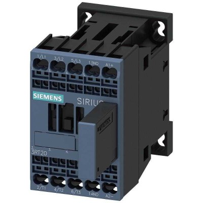 Контактор вспомогательный 3п кат. 24В DC х(0.85-1.85) 1НО 5.5кВт AC-3 400В типоразмер S00 с варистором пружин. зажимы Siemens 3RT20172WB41