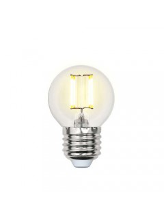 Лампа светодиодная LED-G45-6Вт WW E27 CL PLS02WH картон Uniel UL-00000196