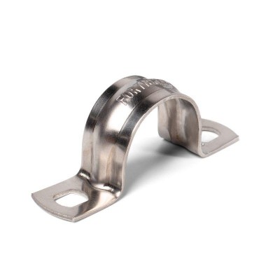 Скоба крепежная двухлапковая СМД(INOX) d12-13мм метал. (уп.20шт) Fortisflex 80982