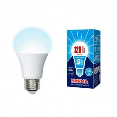 Лампа светодиодная LED-A60-13W/NW/E27/FR/NR Norma 13Вт матовая E27 (упак. картон) Volpe UL-00004023