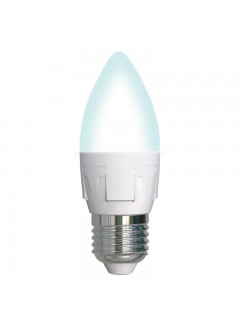 Лампа светодиодная LED-C37 7W/4000K/E27 /FR/DIM PLP01WH Яркая 7Вт матовая 4000К нейтр. бел. E27 диммир. (упак. картон) Uniel UL-00004295