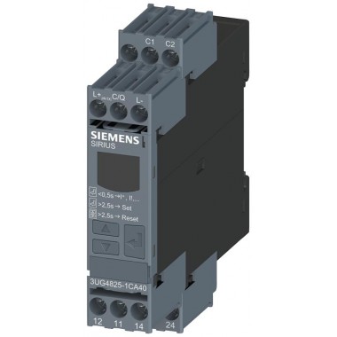 Реле контроля цифровое для тока утечки 3UL23 для IO-Link диапазон 003-40А задержка запуска/срабат. 0-9999с гистерезис откл. до 50 % гистерезис предупрежд. 5 % фиксир. ширина 225мм 2 перекл. контакта винтовой зажим Siemens 3UG48251CA40