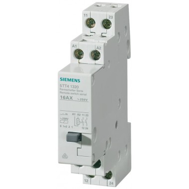 Выключатель дистанционный 2НО для AC 230 400В 16А управление AC 12В Siemens 5TT41323