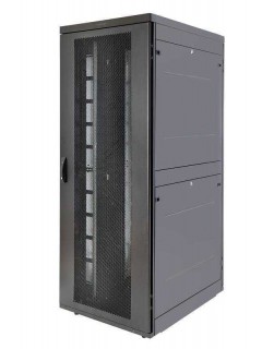 Шкаф Rackcenter D9000 42U 750х1000 передняя дверь перф. 1-ств. задняя дверь перф. 2-ств. черн. Eurolan 60F-42-7A-94BL