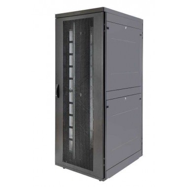 Шкаф Rackcenter D9000 42U 750х1000 передняя дверь перф. 1-ств. задняя дверь перф. 2-ств. черн. Eurolan 60F-42-7A-94BL