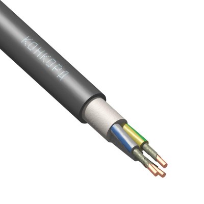 Кабель ПвПГнг(А)-FRHF 3х2.5 (N PE) 1кВ (м) Конкорд 8189