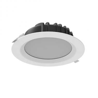 Светильник светодиодный Downlight 40Вт 4000К IP54/20 3600лм 230х81 кругл. встраив. аварийный автономный постоянного действия матов. бел. RAL9010 VARTON V1-R0-00084-10A00-4404040