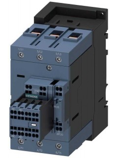Контактор 3п кат. 110В AC 2НО+2НЗ 37кВт AC-3 400В типоразмер S3 главн. цепь - винтов. зажимы; вспомогат. цепь - пружин. зажимы Siemens 3RT20453AF04