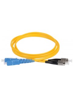 Патч-корд оптический коммутационный переходной для одномодового кабеля (SM); 9/125 (OS2); SC/UPC-FC/UPC (Duplex) (дл.5м) ITK FPC09-SCU-FCU-C2L-5M