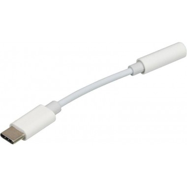 Адаптер для наушников USB Type-C (m)/Jack 3.5 (f) 0.05м. бел. 1164515