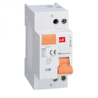 Выключатель автоматический дифференциального тока 2п C 6А 30мА RKP LS Electric 062203688B