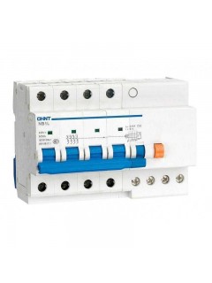 Выключатель автоматический дифференциального тока 4п C 40А 30мА тип AC 6кА NB1L-40 (R) CHINT 198139