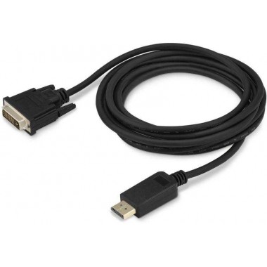 Кабель аудио-видео 1.1v DisplayPort (m)/DVI-D (Dual Link) (m) 3м. позолоч. контакты черн. (BHP DPP_DVI-3) BURO 1147211