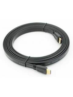 Кабель аудио-видео FLAT HDMI (m)/HDMI (m) 3м. черн. 576364