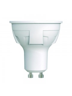 Лампа светодиодная LED-JCDR 6W/WW/GU10/FR/DIM PLP01WH Яркая JCDR 6Вт матовая 3000К тепл. бел. GU10 диммир. (упак. картон) Uniel UL-00003990