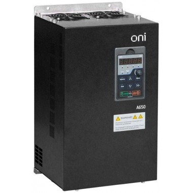 Преобразователь частоты A650 380В 3Ф 45кВт 91А вст. торм. ONI A650-33E45T