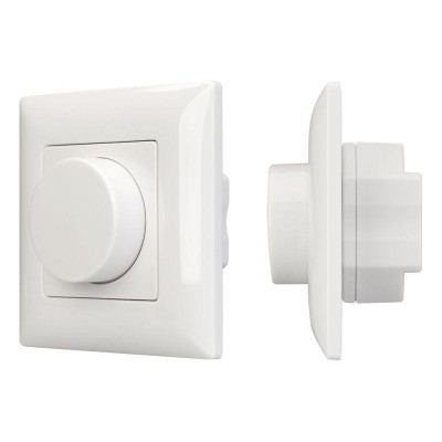 Панель SMART-P15-DIM-IN White (230В 1А TRIAC Rotary 2.4G) (IP20 пластик 5 лет) Arlight 025040