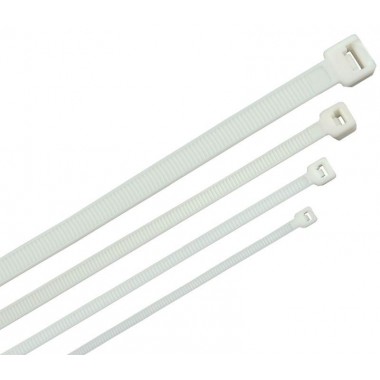 Хомут-стяжка для кабеля 3.6х150мм нейлон бел. (уп.100шт) ITK HKW-W36-L150