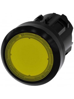 Актуатор кнопки 22мм кругл. пластик. кнопка желт. плоск. с возможностью подсветки без фиксации Siemens 3SU10010AB300AA0