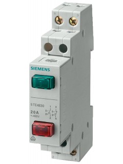 Выключатель кнопочный 20А 1NС/1NO+1NС/NO 2 кнопки красн. и зел. Siemens 5TE4831