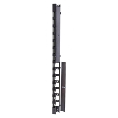 Организатор вертикальный с крышкой 47U S3000 для шкафов Ш=800мм (уп.2шт) Eurolan 60A-18-47-01-31BL