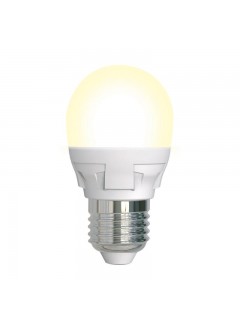 Лампа светодиодная LED-G45 7W/3000K/E27/FR/DIM PLP01WH Яркая 7Вт матовая 3000К тепл. бел. E27 диммир. (упак. картон) Uniel UL-00004303