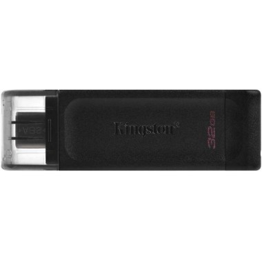 Флеш-диск 64Гбайт DataTraveler 70 Type-C DT70/64Гбайт USB3.2 черн. KINGSTON 1393773