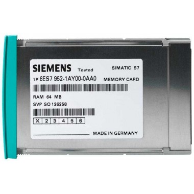 Карта памяти SIMATIC S7 для S7-400 длинное исполнение 5В FLASH-EPROM 2Мбайт Siemens 6ES79521KL000AA0